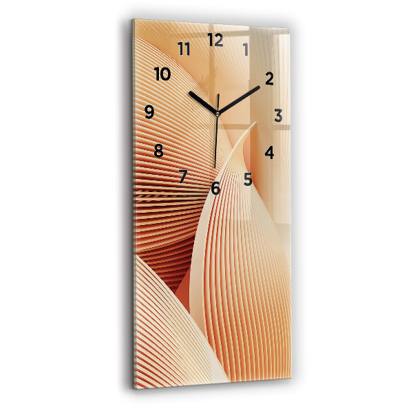 Horloge murale verticale Motif de vague abstrait