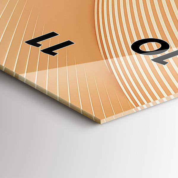 Horloge murale verticale Motif de vague abstrait