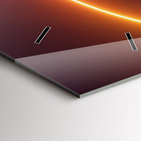 Horloge murale verticale Résumé de fumée 3D