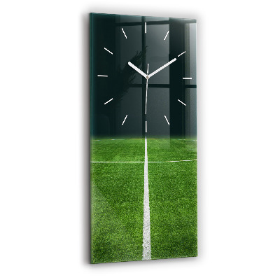 Horloge murale verticale terrain de football