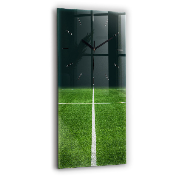 Horloge murale verticale terrain de football