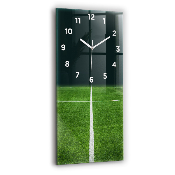 Horloge murale verticale terrain de football