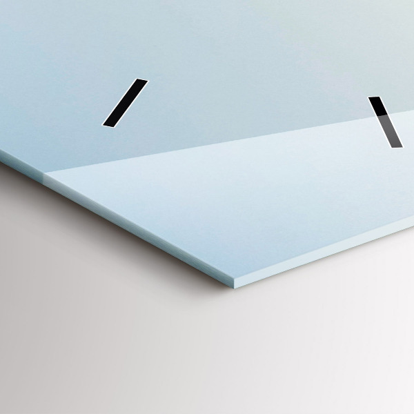 Horloge murale verticale Montagnes et champs