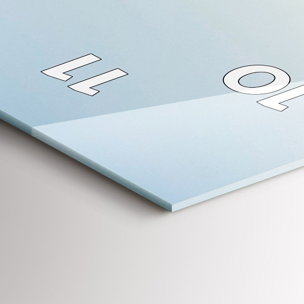 Horloge murale verticale Montagnes et champs