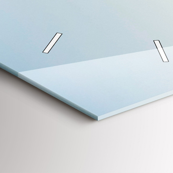 Horloge murale verticale Montagnes et champs