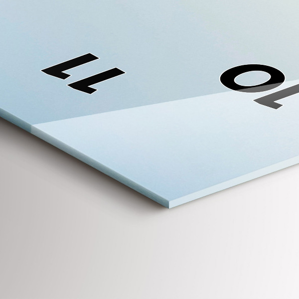 Horloge murale verticale Montagnes et champs