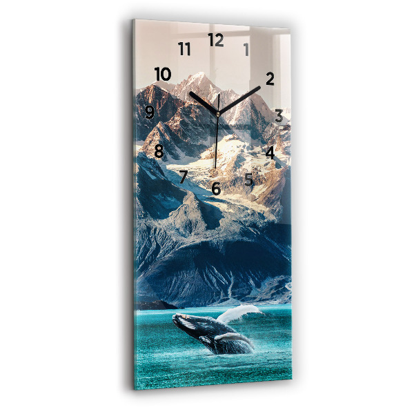 Horloge murale verticale Eau de baleine