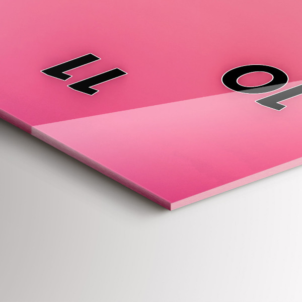 Horloge murale verticale Dégradé du ciel et des montagnes