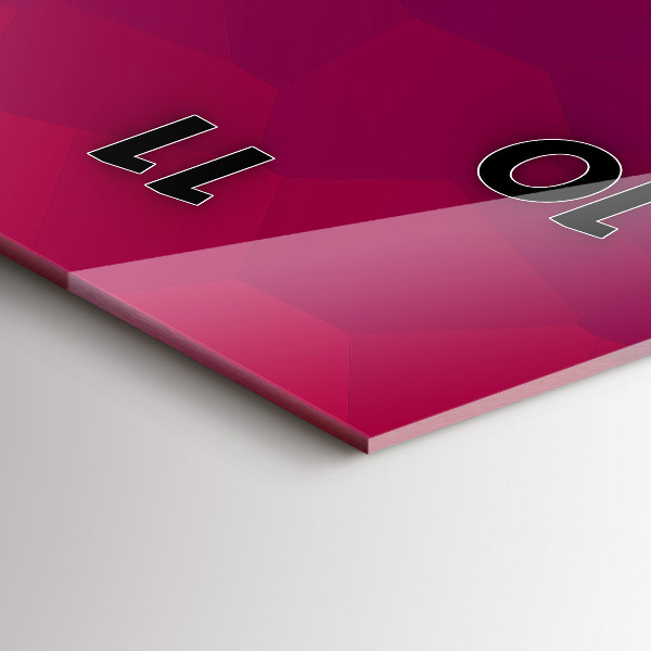 Horloge murale verticale Abstraction colorée