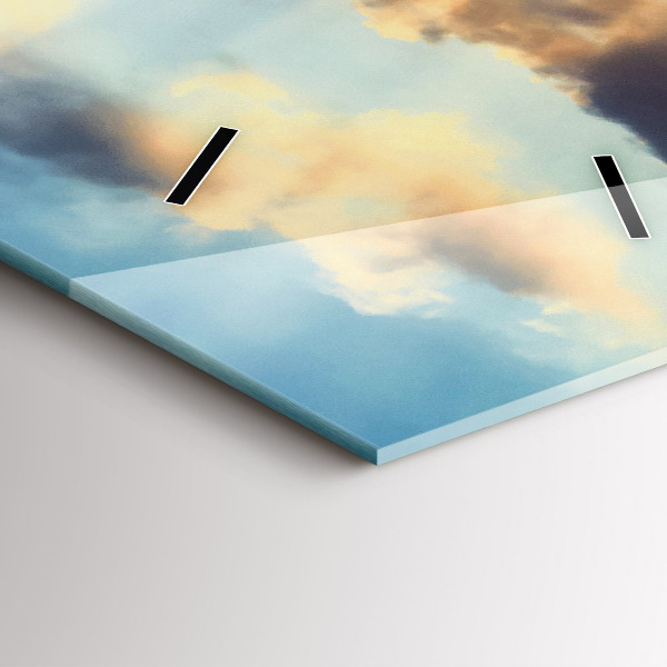 Horloge murale verticale Coucher de soleil sur la plage