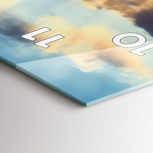 Horloge murale verticale Coucher de soleil sur la plage