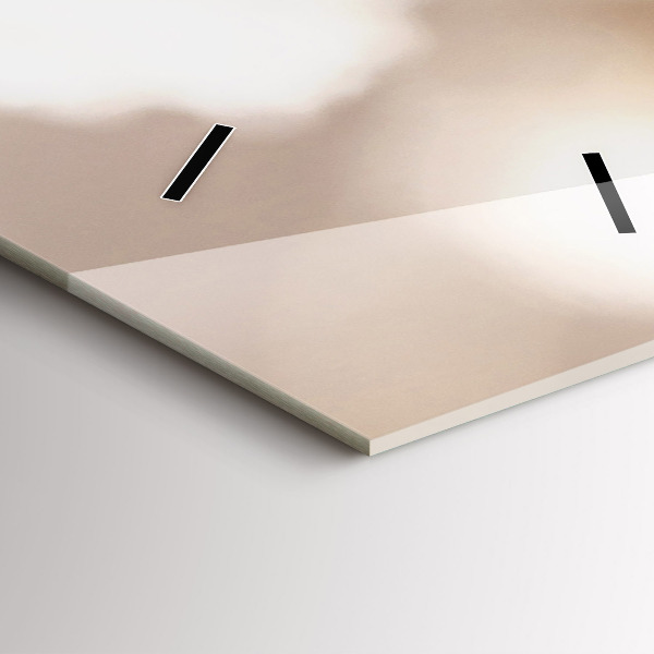 Horloge murale verticale Petites fleurs blanches