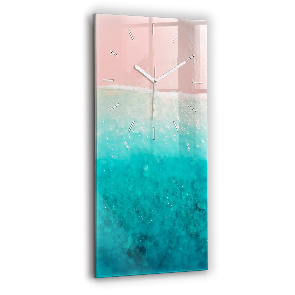 Horloge murale verticale Plage de sable de mer
