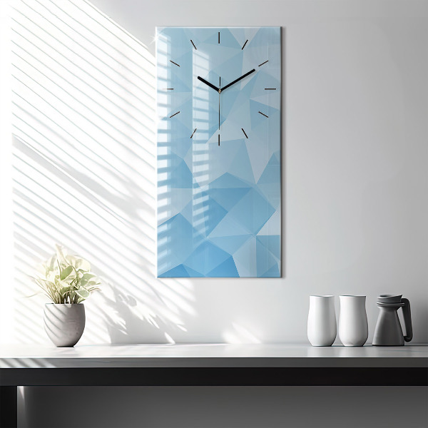 Horloge murale verticale Triangles abstraits