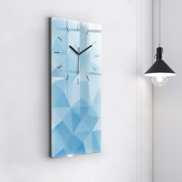 Horloge murale verticale Triangles abstraits