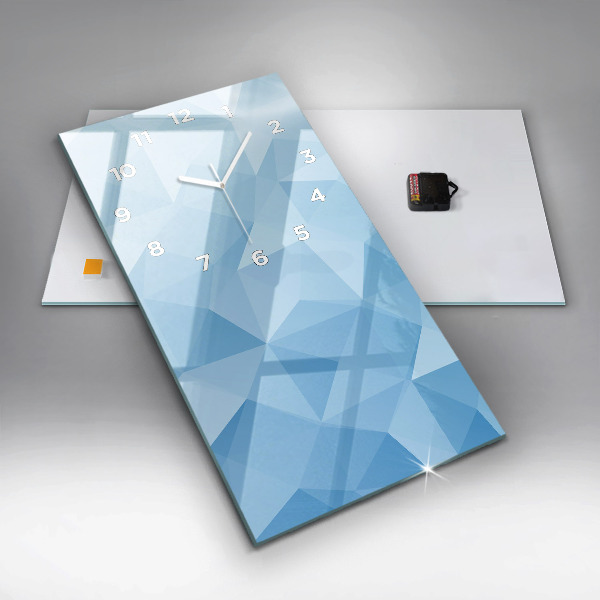 Horloge murale verticale Triangles abstraits