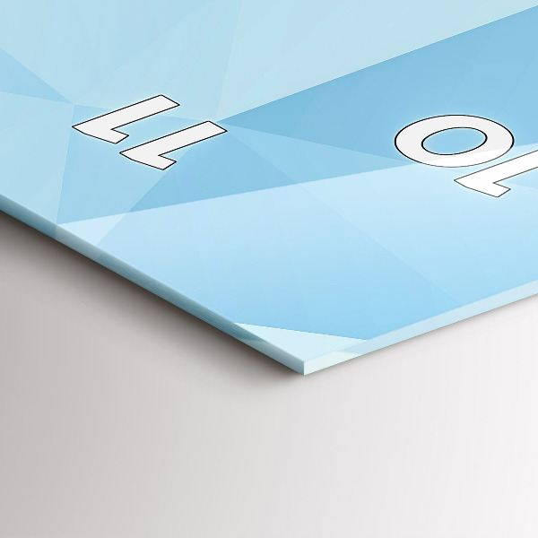 Horloge murale verticale Triangles abstraits