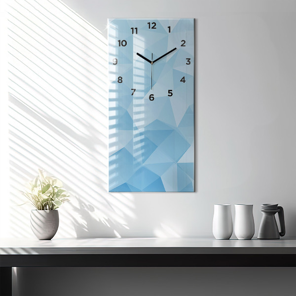 Horloge murale verticale Triangles abstraits