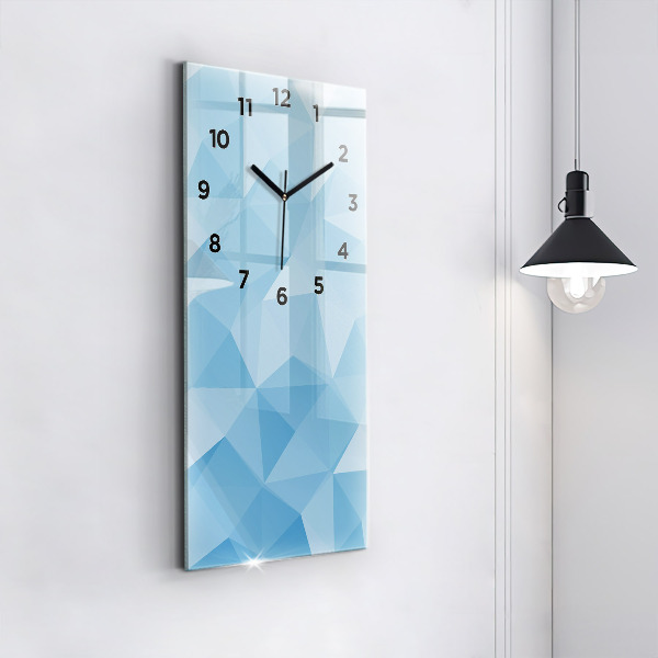 Horloge murale verticale Triangles abstraits