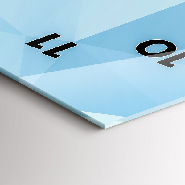 Horloge murale verticale Triangles abstraits