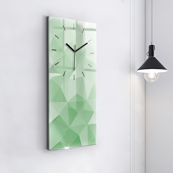 Horloge murale verticale Triangles abstraits