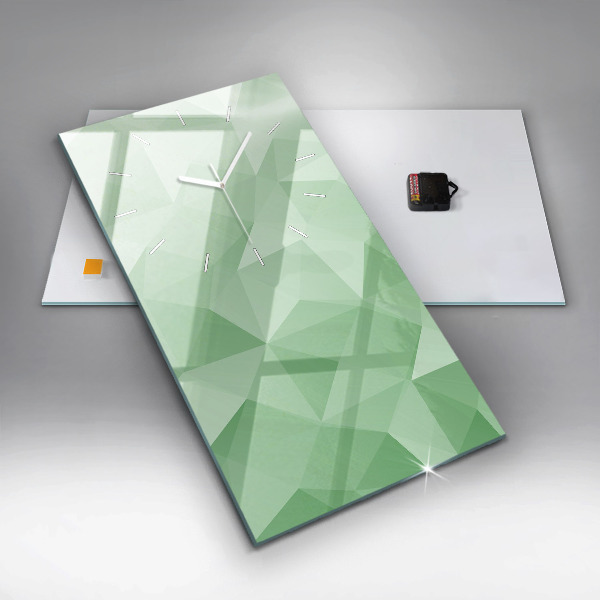 Horloge murale verticale Triangles abstraits