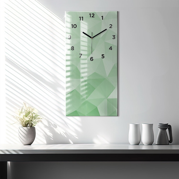 Horloge murale verticale Triangles abstraits