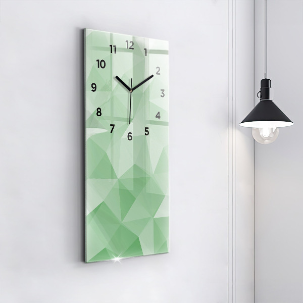 Horloge murale verticale Triangles abstraits