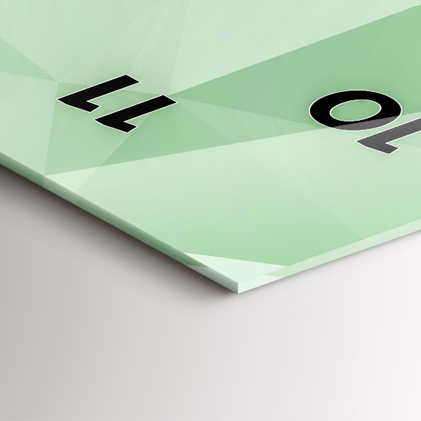 Horloge murale verticale Triangles abstraits