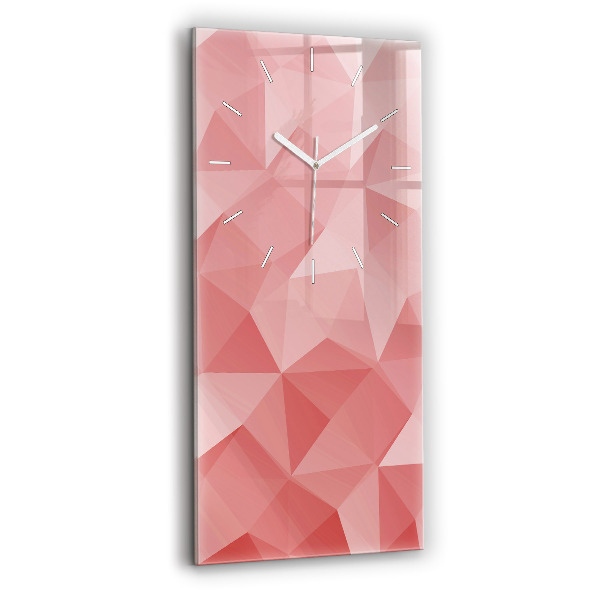 Horloge murale verticale Triangles abstraits