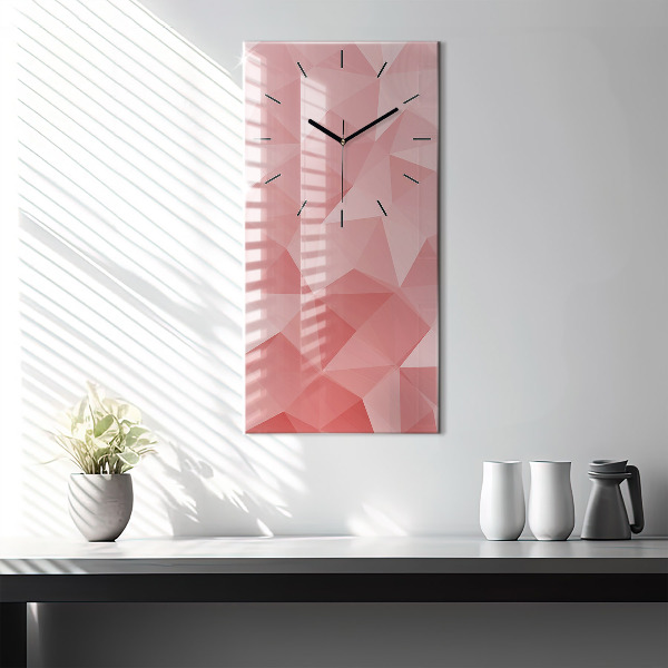 Horloge murale verticale Triangles abstraits