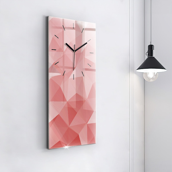 Horloge murale verticale Triangles abstraits
