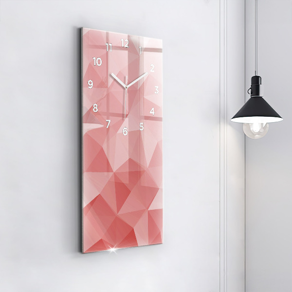 Horloge murale verticale Triangles abstraits