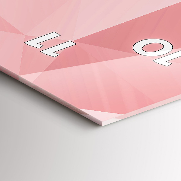 Horloge murale verticale Triangles abstraits