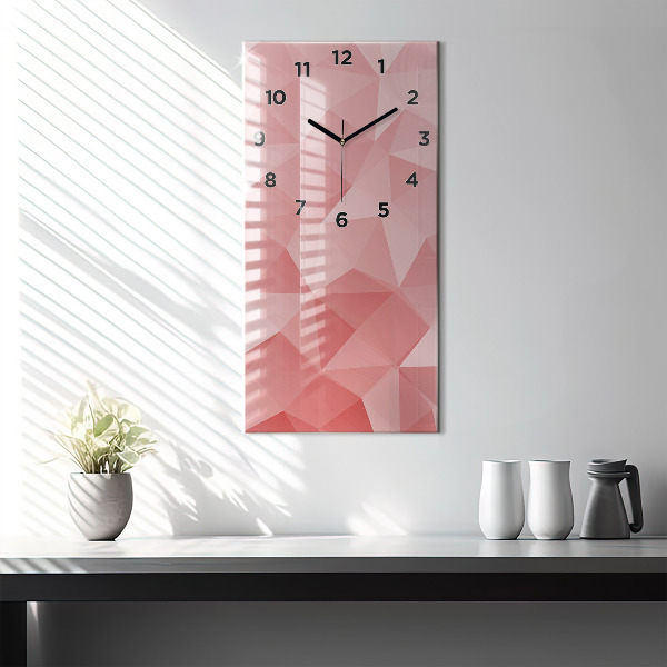 Horloge murale verticale Triangles abstraits