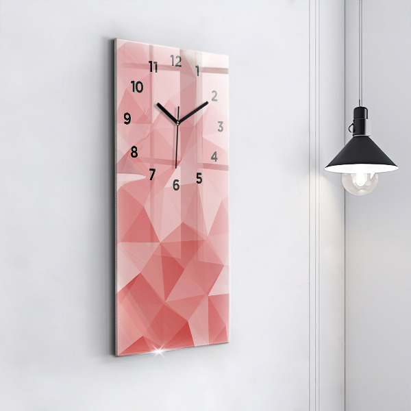 Horloge murale verticale Triangles abstraits