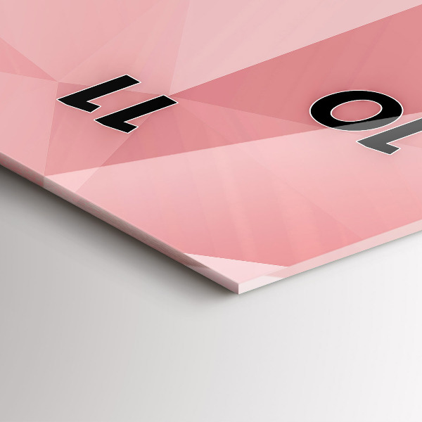 Horloge murale verticale Triangles abstraits