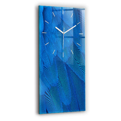 Horloge rectangulaire verticale 'Plume d''oiseau'