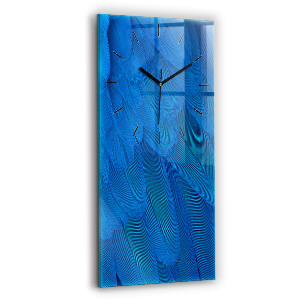 Horloge rectangulaire verticale 'Plume d''oiseau'
