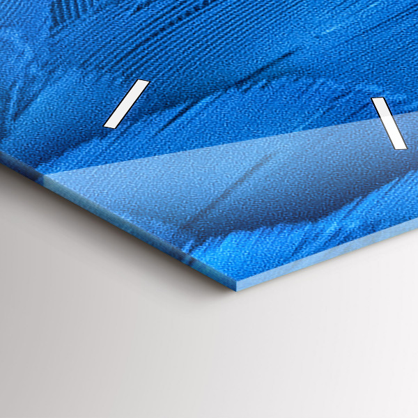 Horloge rectangulaire verticale 'Plume d''oiseau'