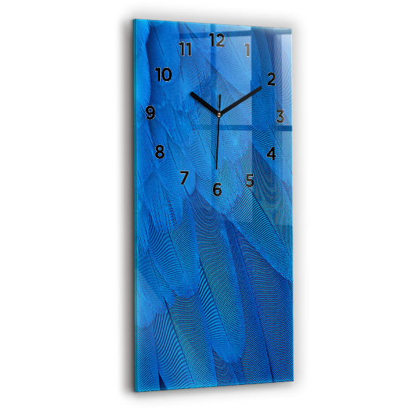 Horloge rectangulaire verticale 'Plume d''oiseau'