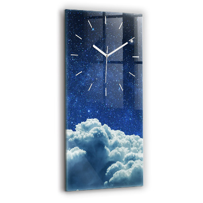 Horloge rectangulaire verticale Ciel nocturne