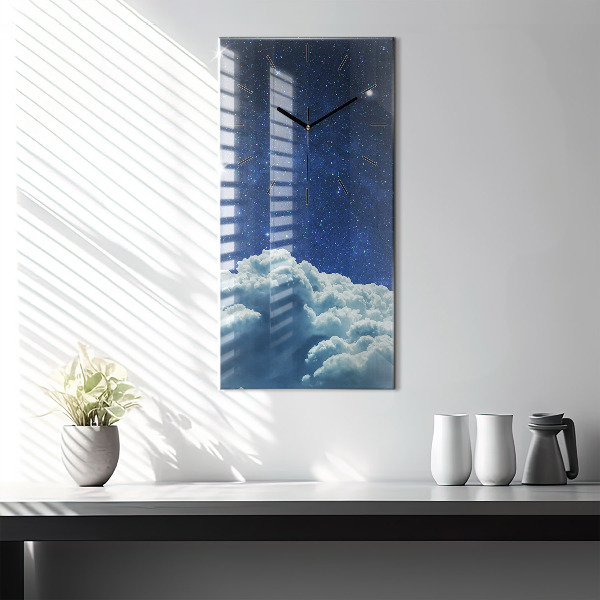 Horloge rectangulaire verticale Ciel nocturne