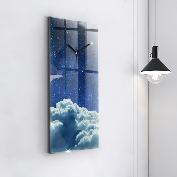 Horloge rectangulaire verticale Ciel nocturne