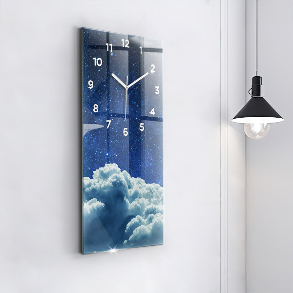 Horloge rectangulaire verticale Ciel nocturne