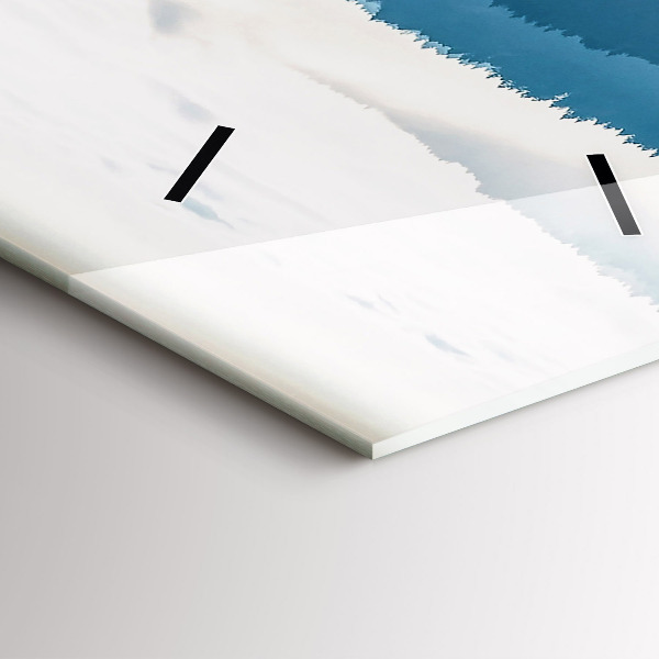 Horloge rectangulaire verticale Paysage de montagne