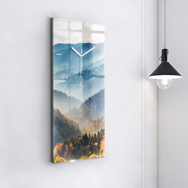Horloge rectangulaire verticale Paysage de montagne