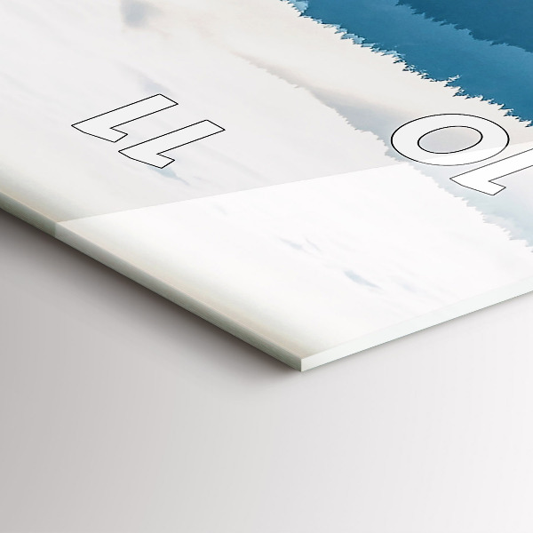 Horloge rectangulaire verticale Paysage de montagne