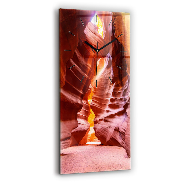 Horloge rectangulaire verticale Canyon de sable