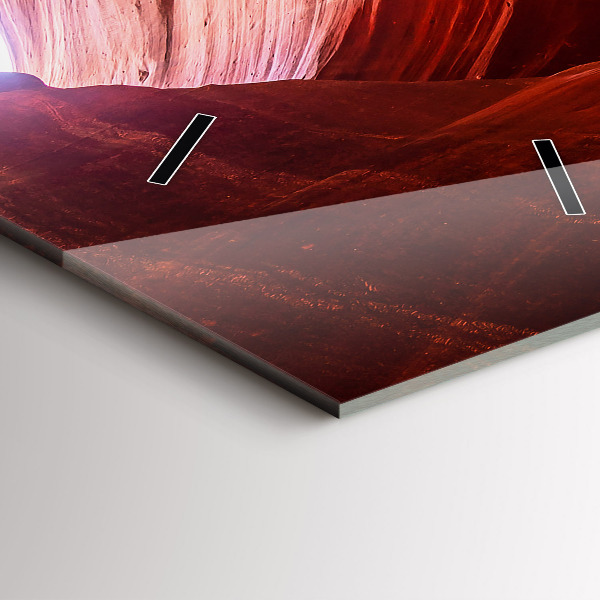 Horloge rectangulaire verticale Canyon de sable